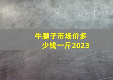 牛腱子市场价多少钱一斤2023