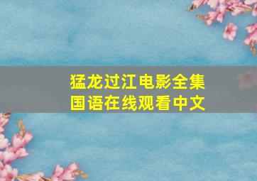 猛龙过江电影全集国语在线观看中文