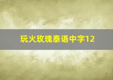 玩火玫瑰泰语中字12