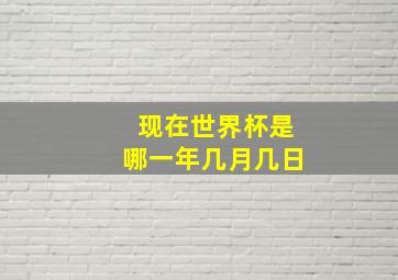 现在世界杯是哪一年几月几日