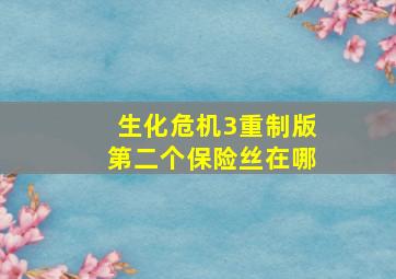 生化危机3重制版第二个保险丝在哪