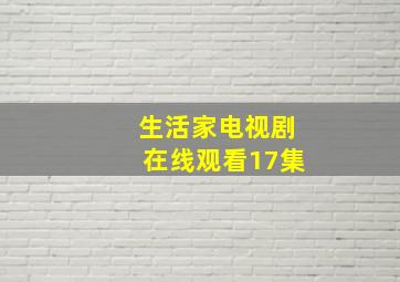 生活家电视剧在线观看17集