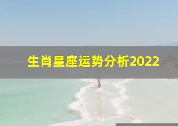 生肖星座运势分析2022