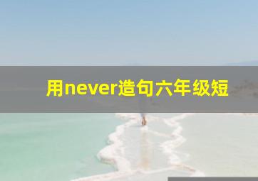 用never造句六年级短