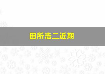 田所浩二近期