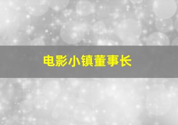 电影小镇董事长