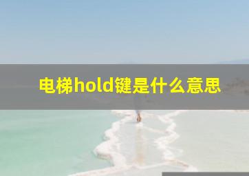 电梯hold键是什么意思