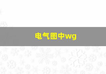 电气图中wg