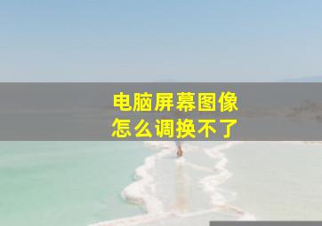 电脑屏幕图像怎么调换不了