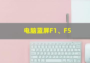 电脑蓝屏F1、F5