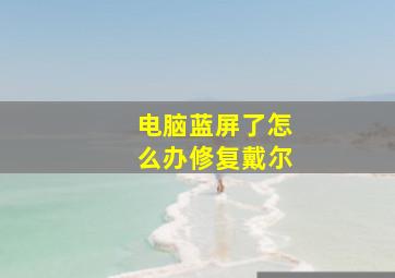 电脑蓝屏了怎么办修复戴尔