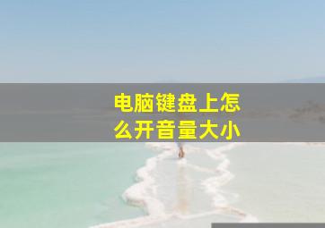 电脑键盘上怎么开音量大小