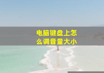 电脑键盘上怎么调音量大小