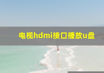 电视hdmi接口播放u盘