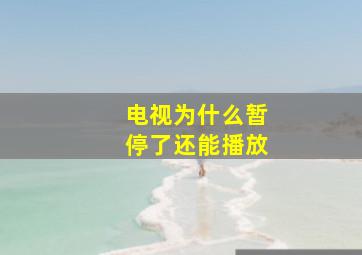 电视为什么暂停了还能播放