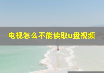 电视怎么不能读取u盘视频