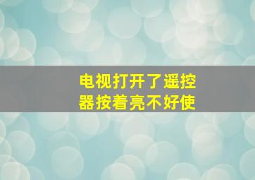 电视打开了遥控器按着亮不好使