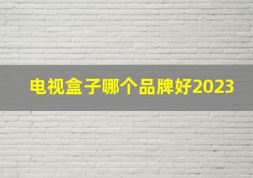 电视盒子哪个品牌好2023