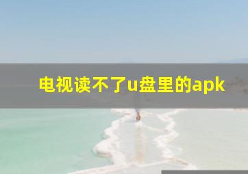 电视读不了u盘里的apk