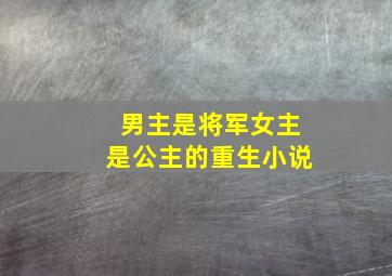 男主是将军女主是公主的重生小说