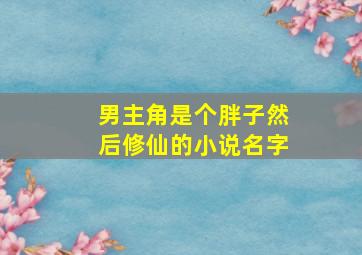 男主角是个胖子然后修仙的小说名字