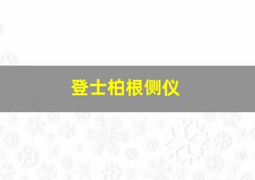 登士柏根侧仪