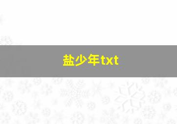 盐少年txt