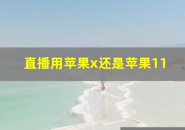 直播用苹果x还是苹果11