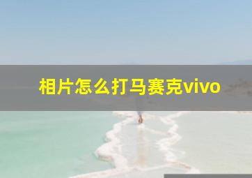 相片怎么打马赛克vivo