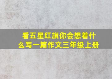 看五星红旗你会想着什么写一篇作文三年级上册