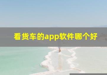 看货车的app软件哪个好