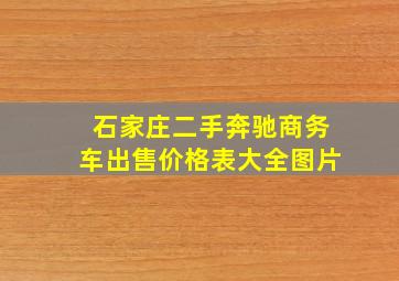 石家庄二手奔驰商务车出售价格表大全图片