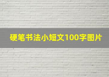 硬笔书法小短文100字图片