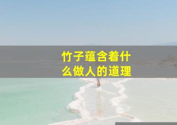 竹子蕴含着什么做人的道理