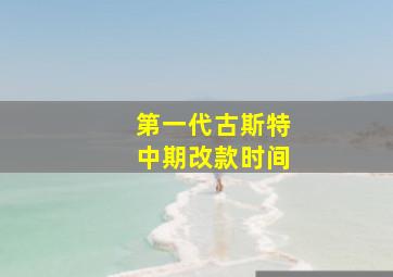 第一代古斯特中期改款时间