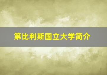 第比利斯国立大学简介