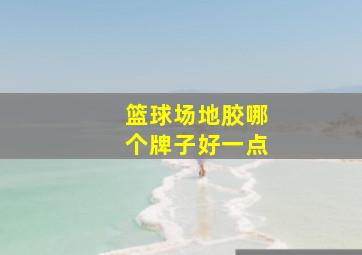 篮球场地胶哪个牌子好一点