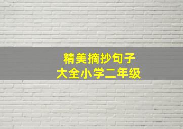 精美摘抄句子大全小学二年级