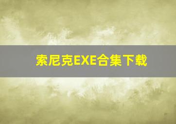 索尼克EXE合集下载