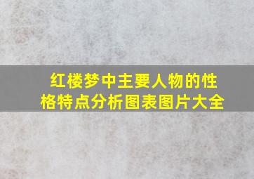 红楼梦中主要人物的性格特点分析图表图片大全