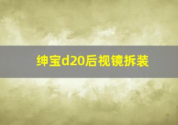 绅宝d20后视镜拆装