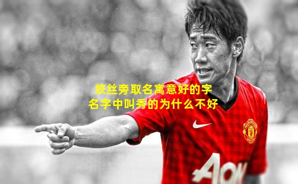 绞丝旁取名寓意好的字名字中叫秀的为什么不好