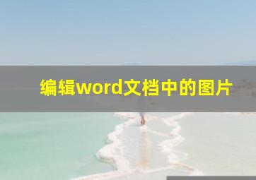 编辑word文档中的图片