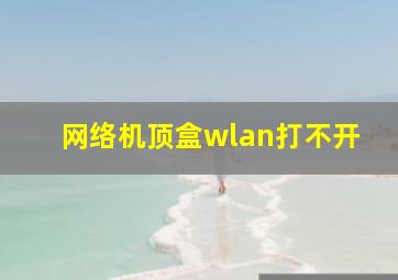 网络机顶盒wlan打不开