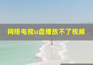 网络电视u盘播放不了视频