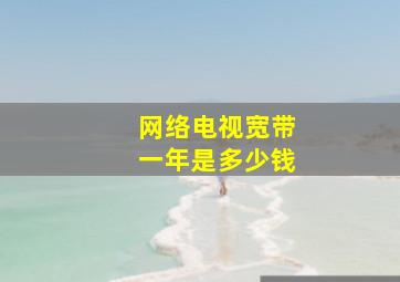 网络电视宽带一年是多少钱