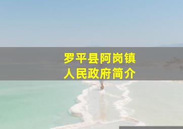 罗平县阿岗镇人民政府简介