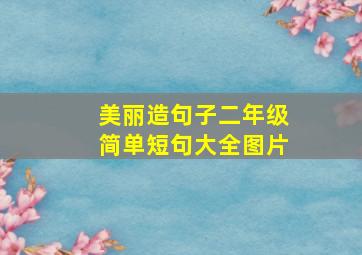 美丽造句子二年级简单短句大全图片