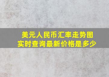 美元人民币汇率走势图实时查询最新价格是多少