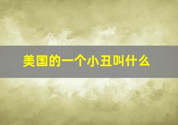 美国的一个小丑叫什么